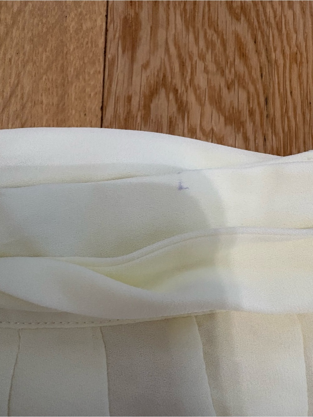 ModCloth Cream Pleated Tie Waist Midi Skirt Size S New With Tags NWT - Picture 6 of 11